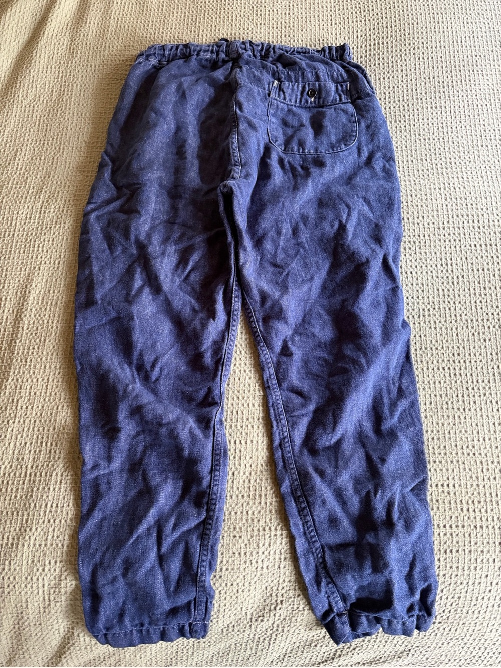 OrSlow Men’s 100% Linen Casual Drawstring Pants - Picture 2 of 10